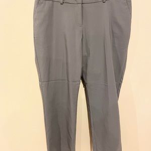 APT.9 size 12P charcoal gray cotton and polyester work pants.